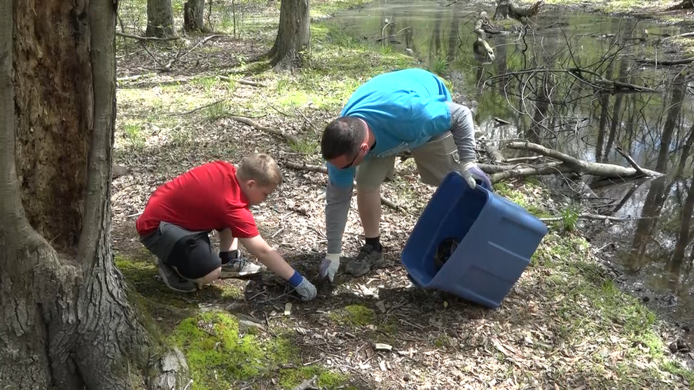 Earth Day Clean Up at Croydon Woods Nature Preserve